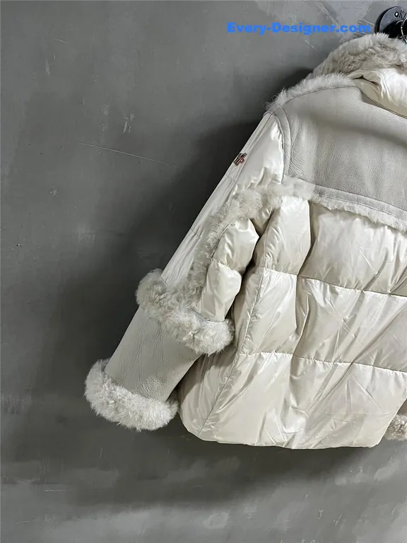 Moncler Wool and Shearling Jacket